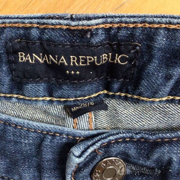 BANANA republic pedal pusher pants jeans stretchy cotton blend medium rise 28/6 - Picture 4 of 12